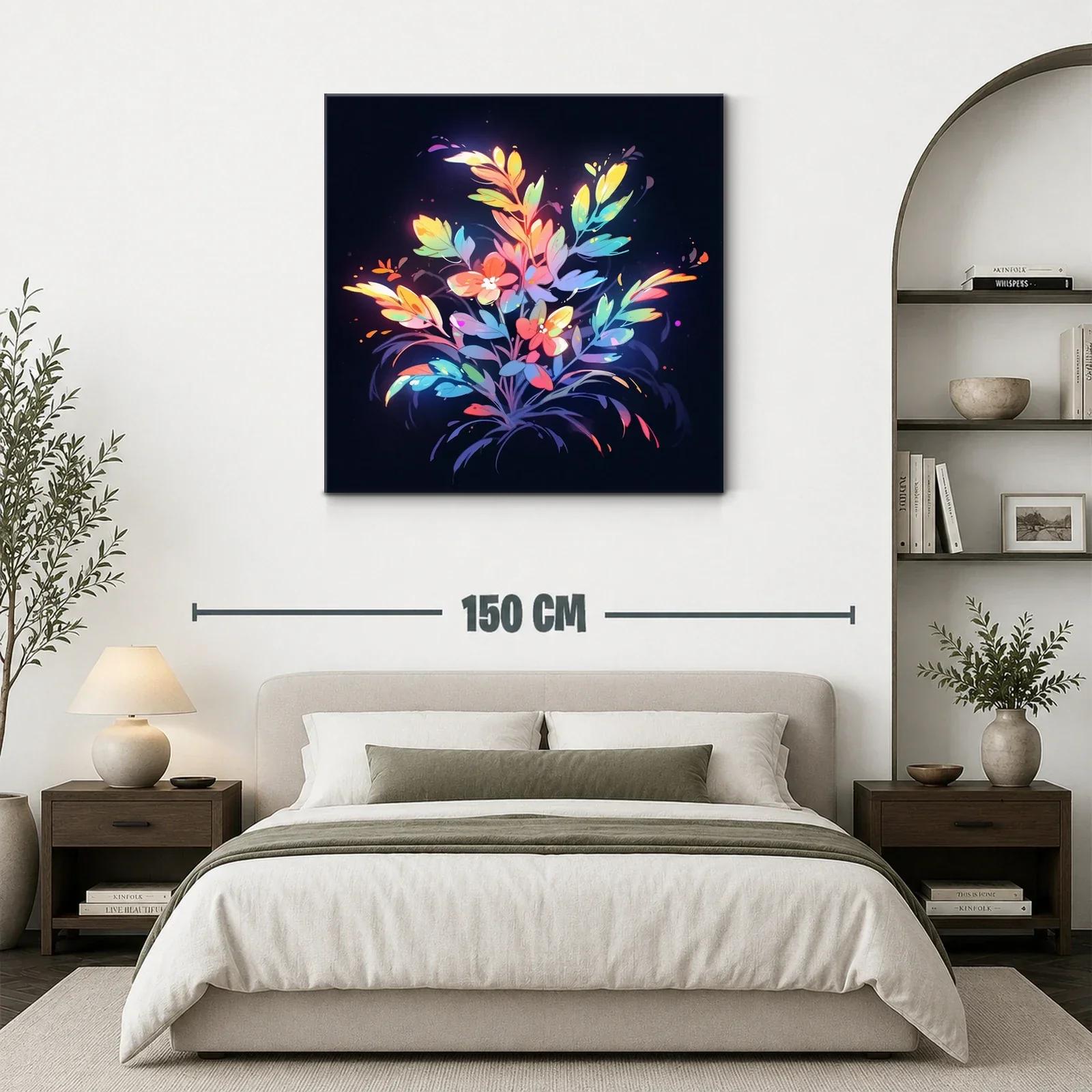 Ramo de flores vibrantes sobre fondo oscuro — miniatura 3