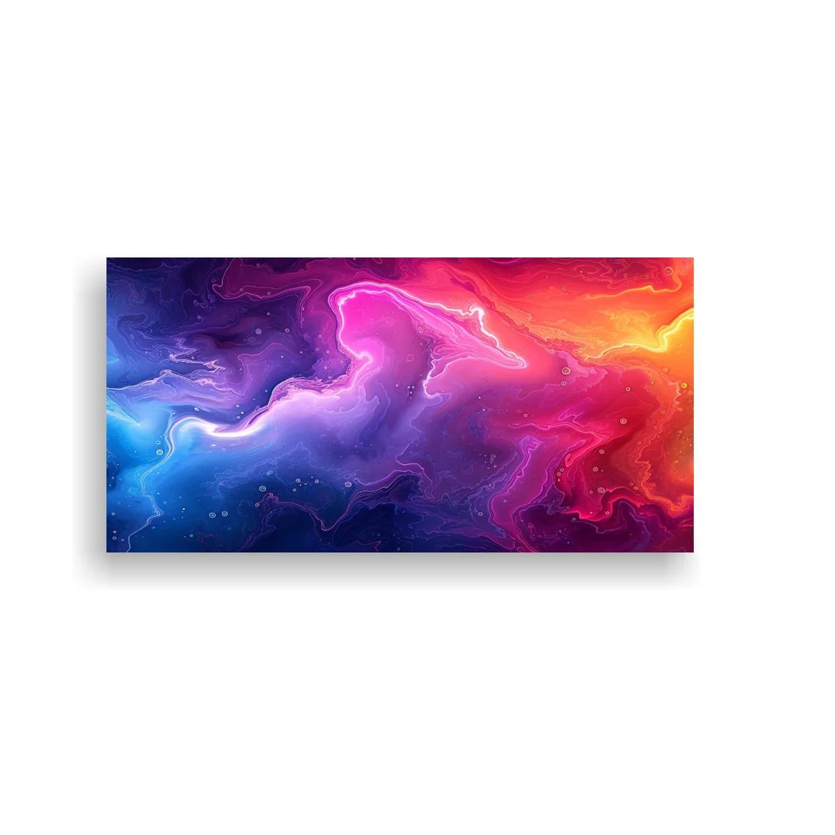 Cuadro nube de color con bordes ondulados