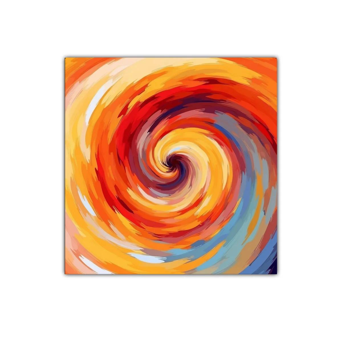 Espiral vibrante con tonos cálidos y energéticos — imagen principal