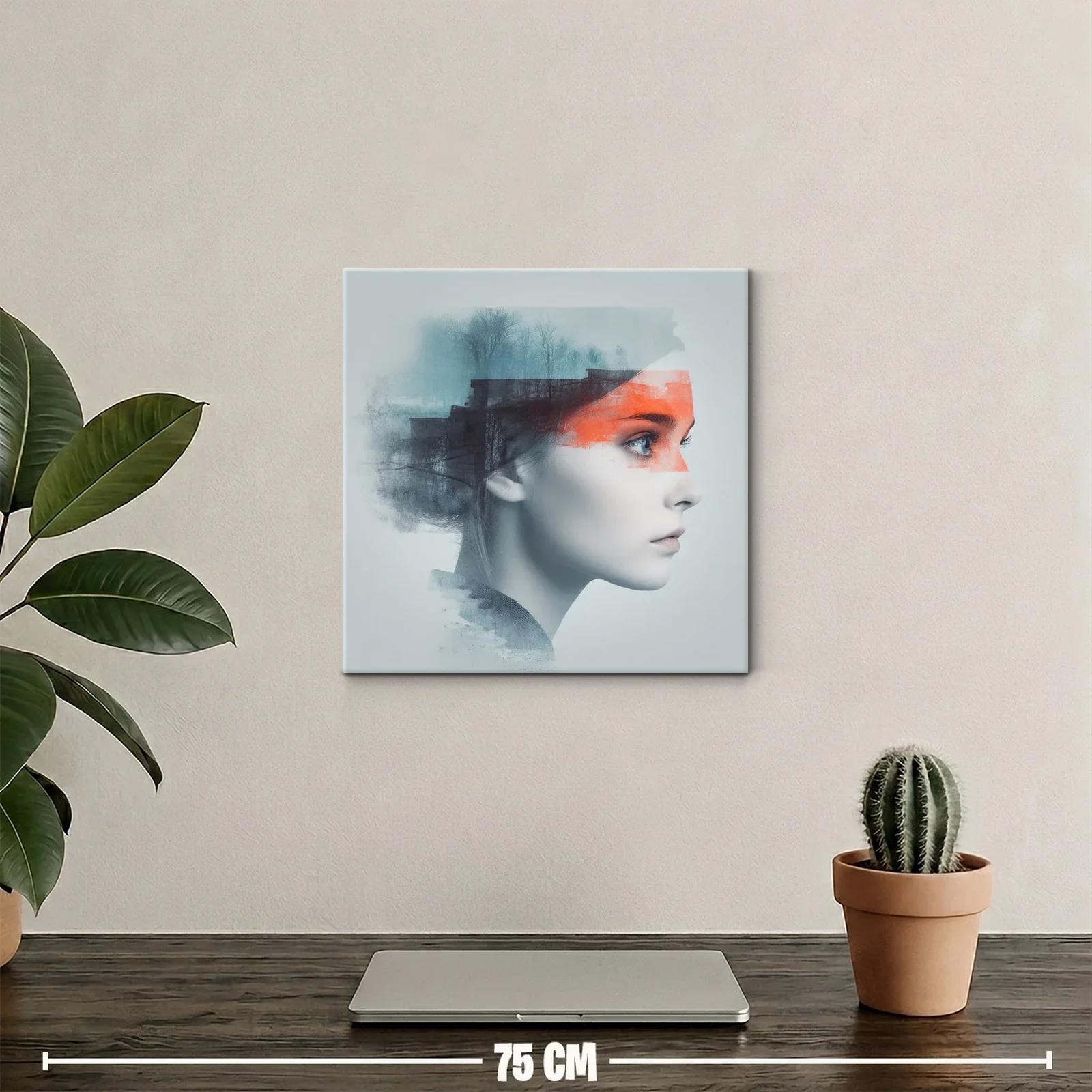 Retrato conceptual femenino con toques urbanos y naturaleza — miniatura 2