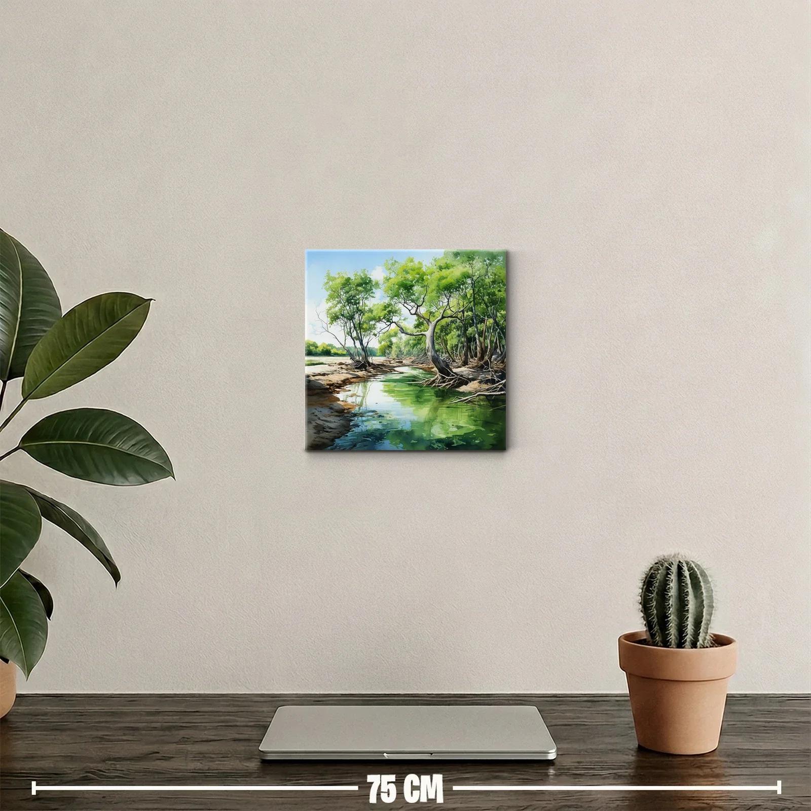 Reflejos de naturaleza en paisaje sereno — miniatura 2