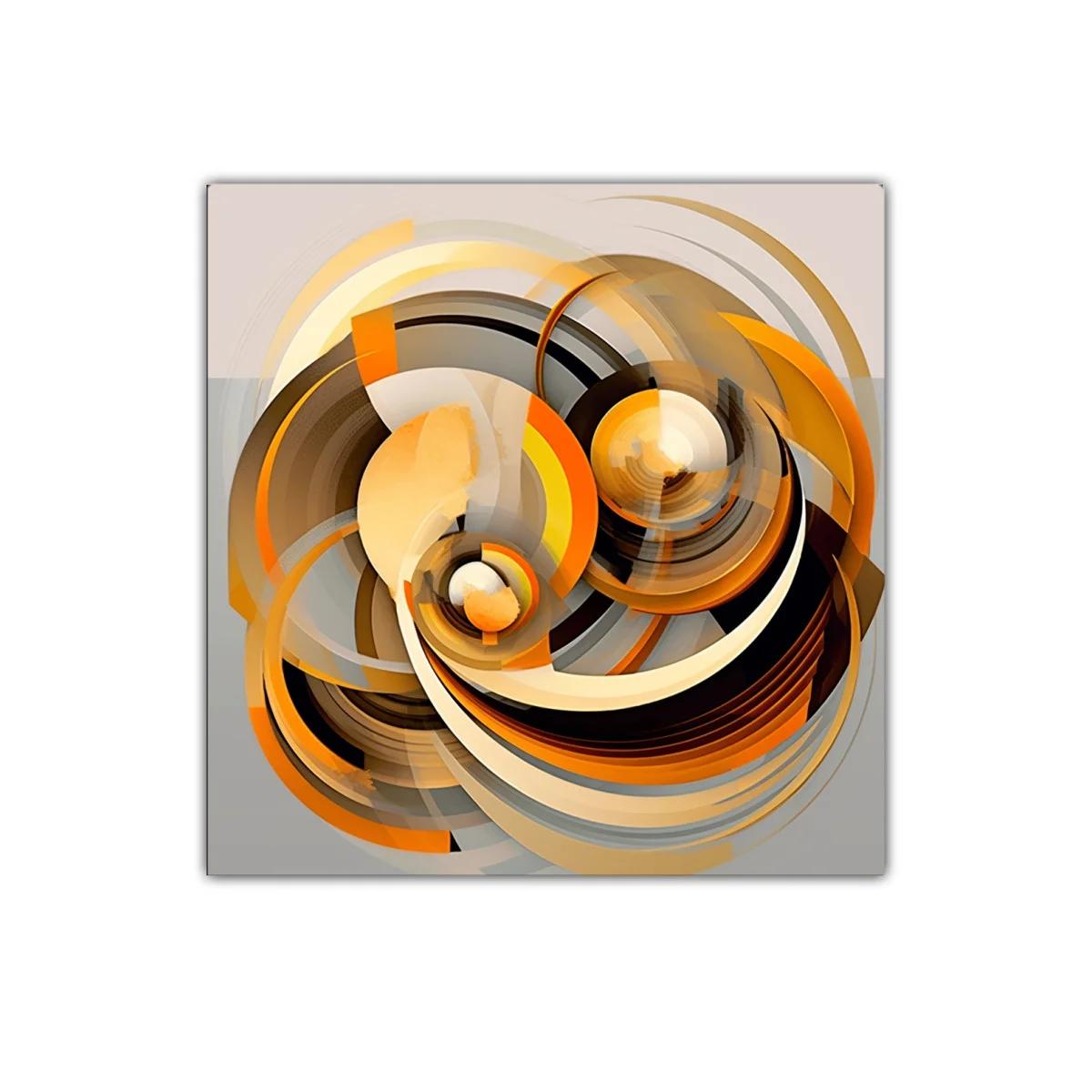 Composición Circular con Tonos Cálidos y Neutros — imagen principal