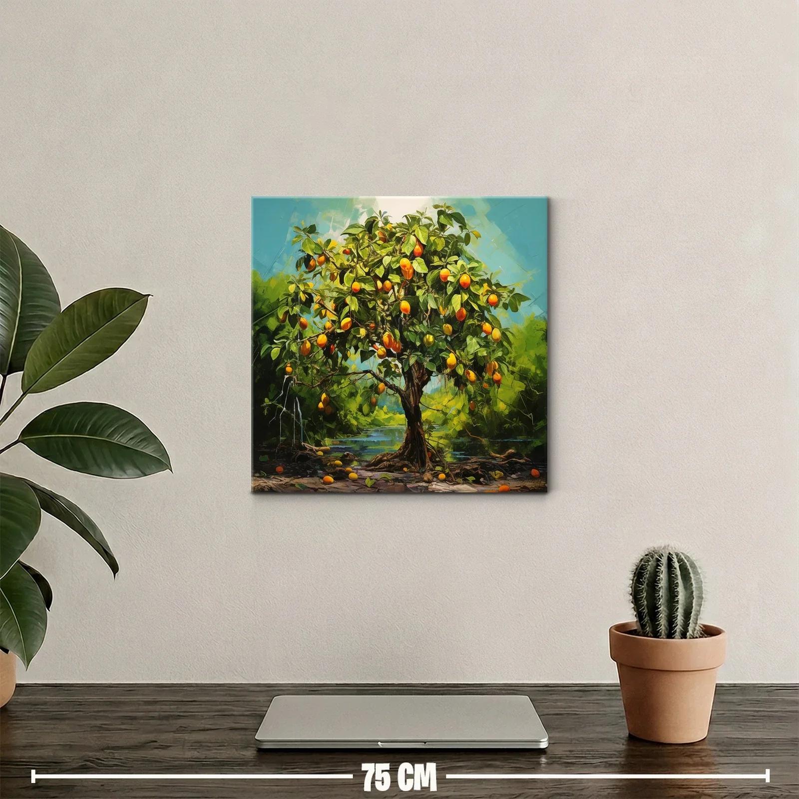 Árbol frutal con frutos naranjas vibrantes en paisaje natural — miniatura 2