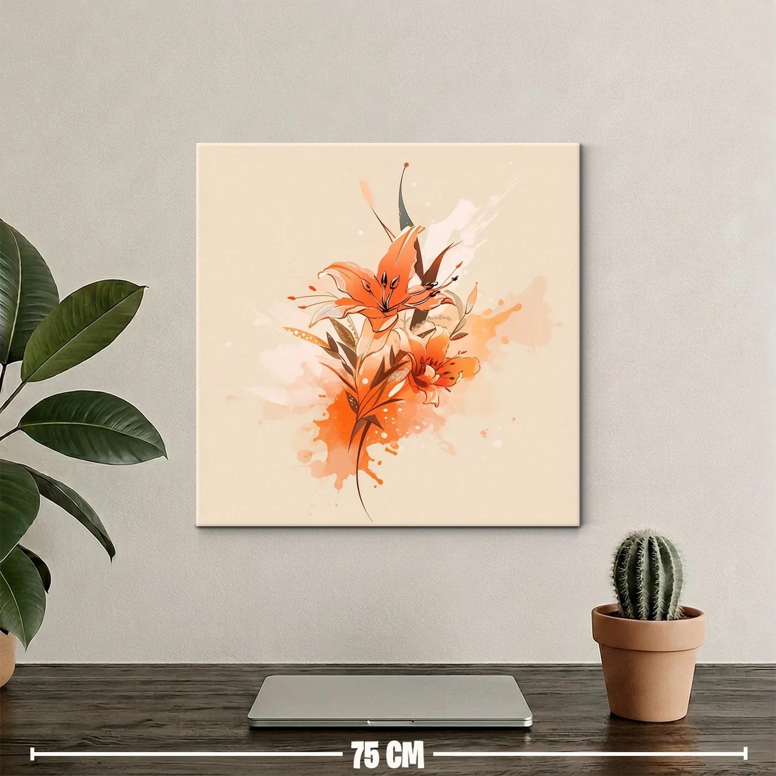 Flores en tonos cálidos con estilo moderno y delicado — miniatura 2