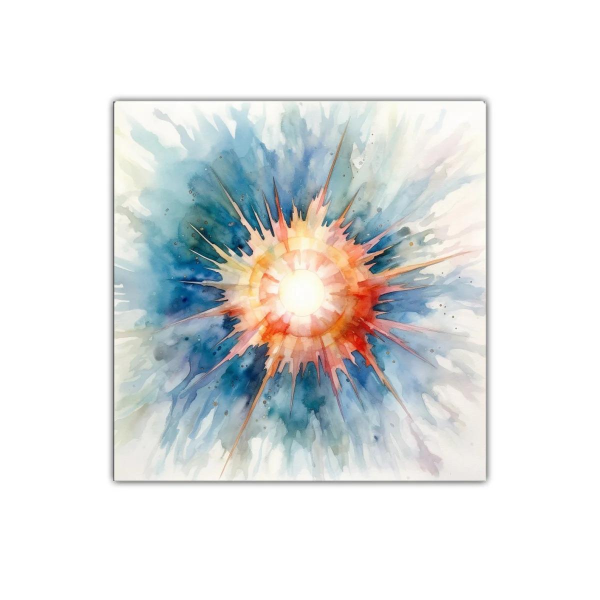 Explosión de color con tonos cálidos y fríos vibrantes — imagen principal