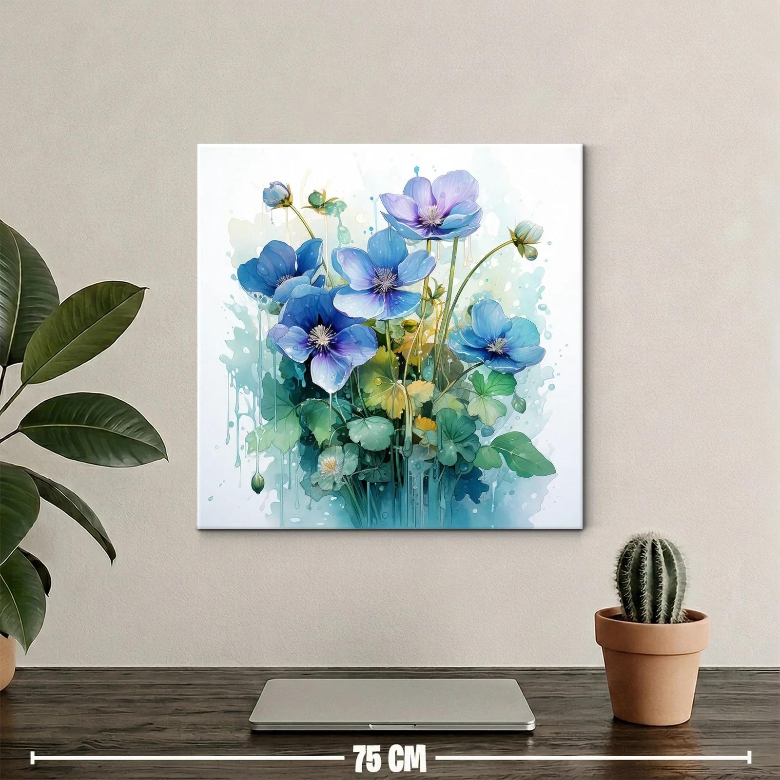 Bouquet floral en tonos azules con estilo etéreo y delicado — miniatura 2