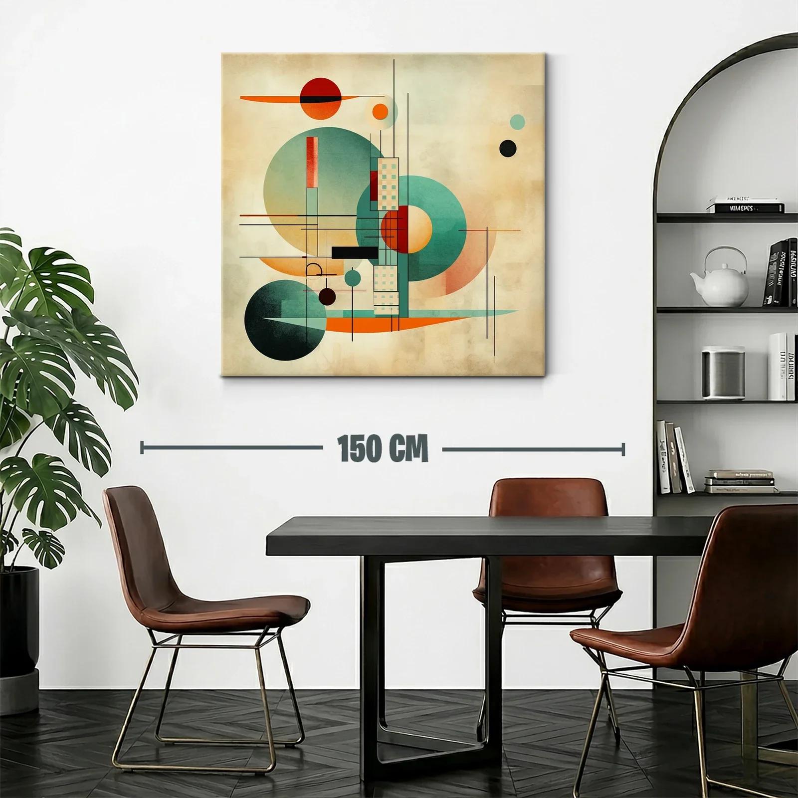 Composición abstracta con formas geométricas y tonos cálidos — miniatura 2