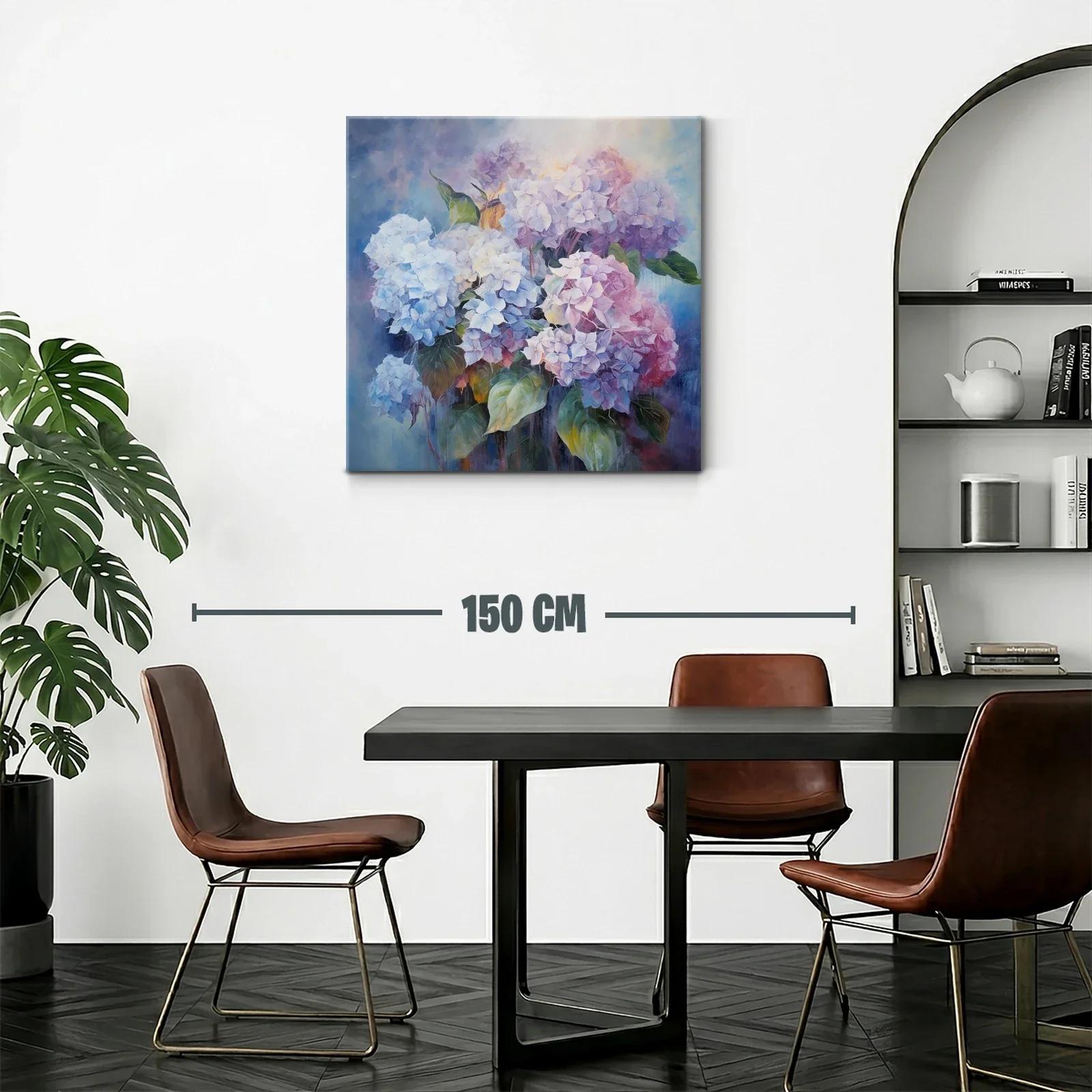 Impresionante ramo de hortensias en tonos pastel delicados — miniatura 2