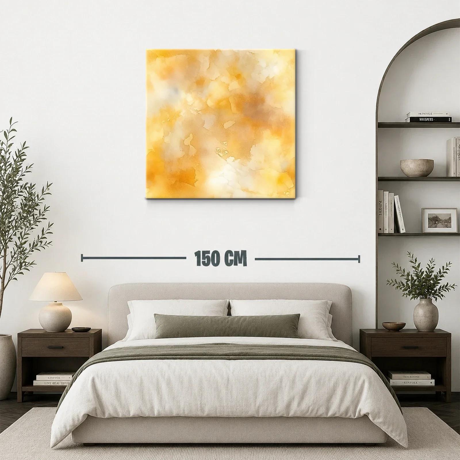 Cuadro Abstracto en Tonos Cálidos para Ambiente Sofisticado — miniatura 3