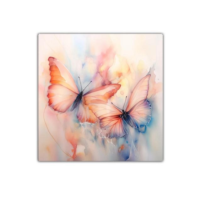 Elegancia natural con mariposas en tonos pastel delicados