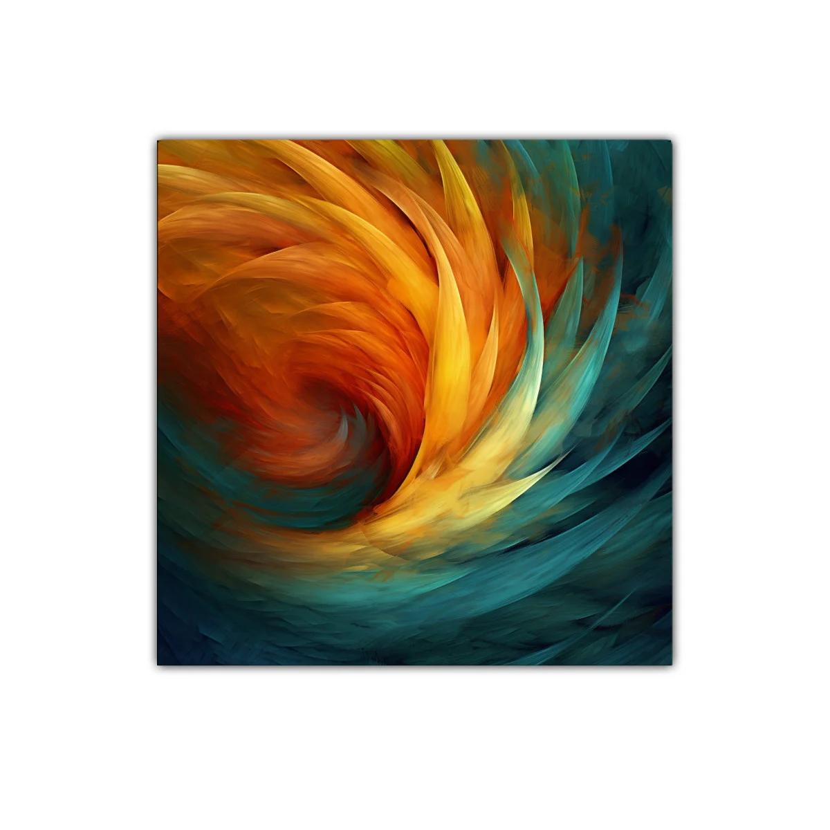 Explosión de color con formas abstractas en movimiento