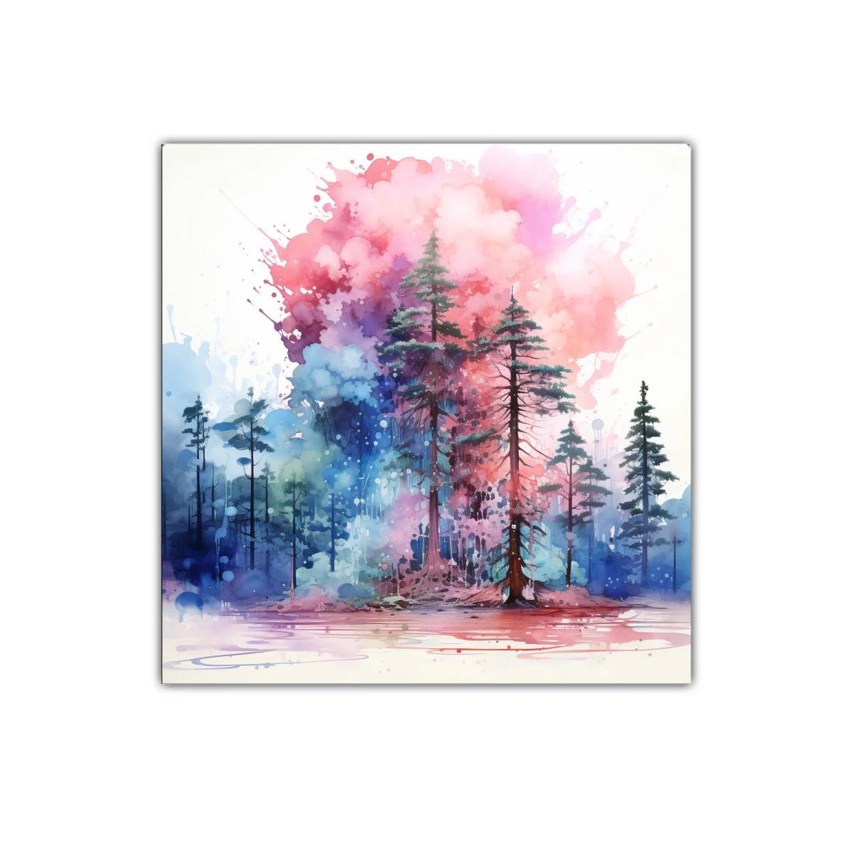 Bosque de ensueño con tonos vibrantes y mágicos — imagen principal