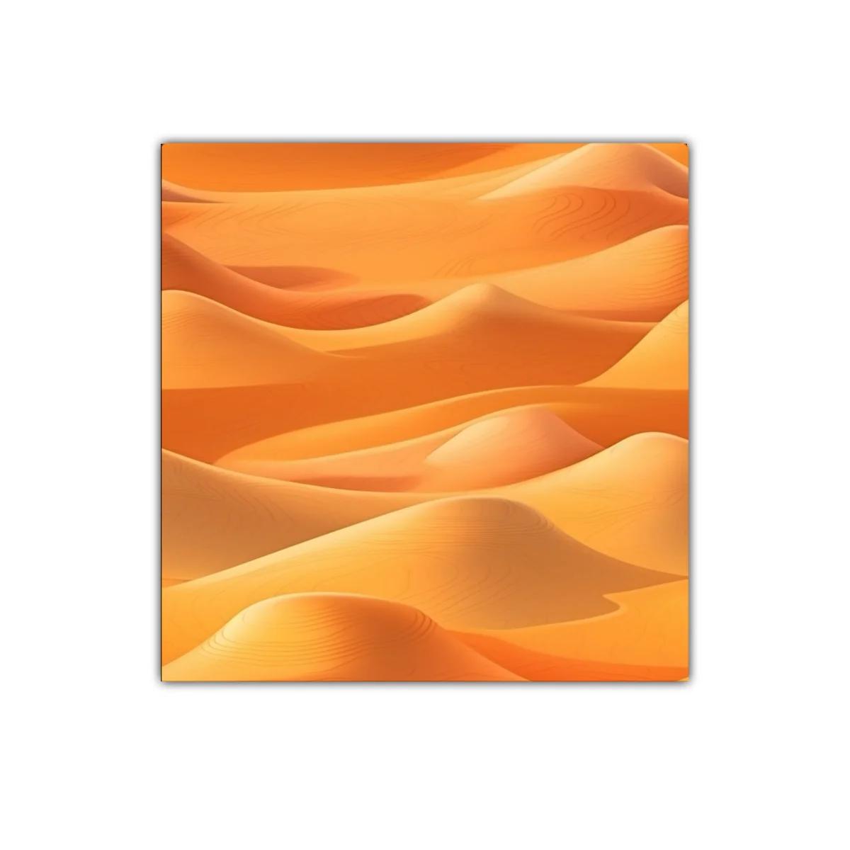 Paisaje de dunas cálidas en tonos arena y naranja vibrante — imagen principal