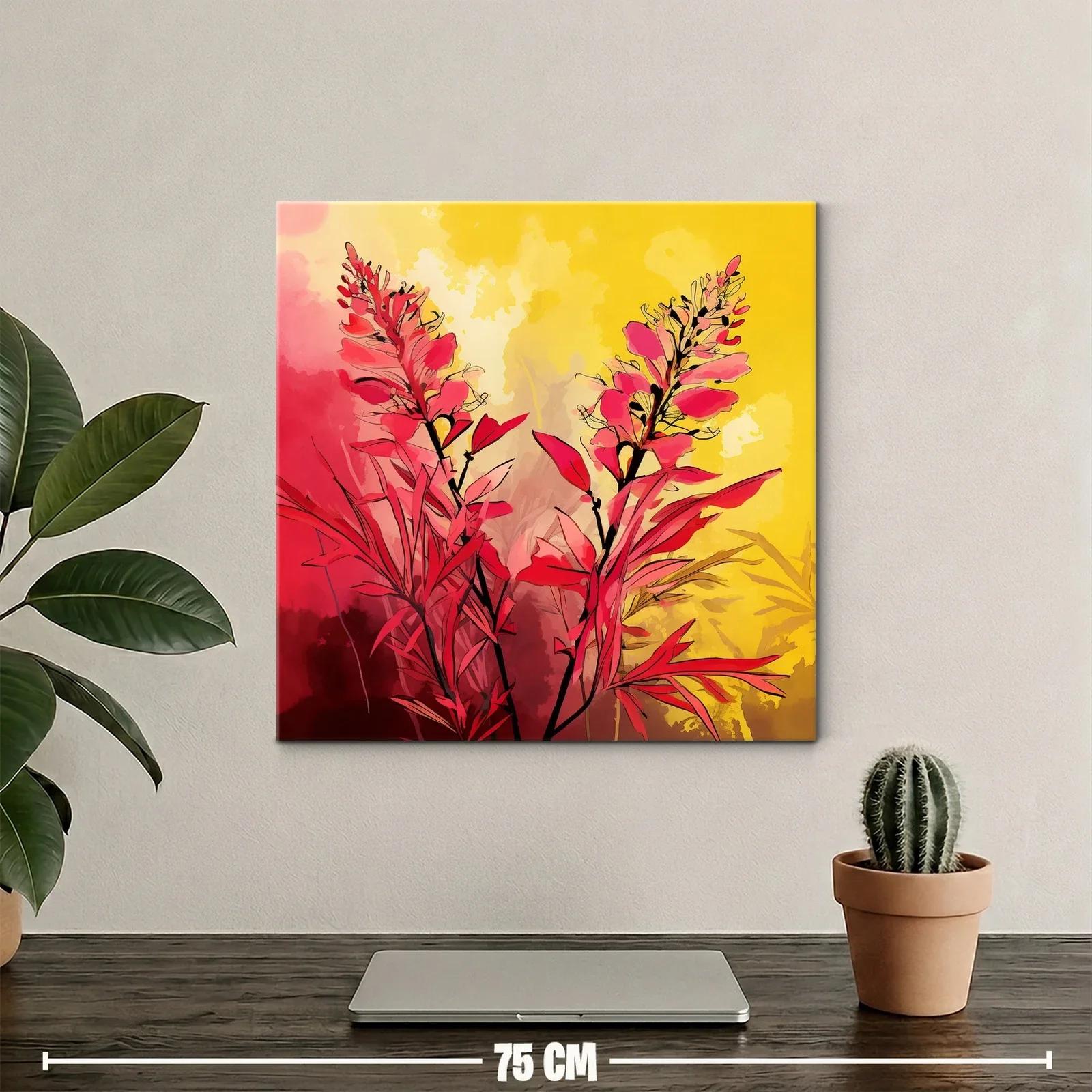 Florales vibrantes en tonos rojos y amarillos cálidos — miniatura 2
