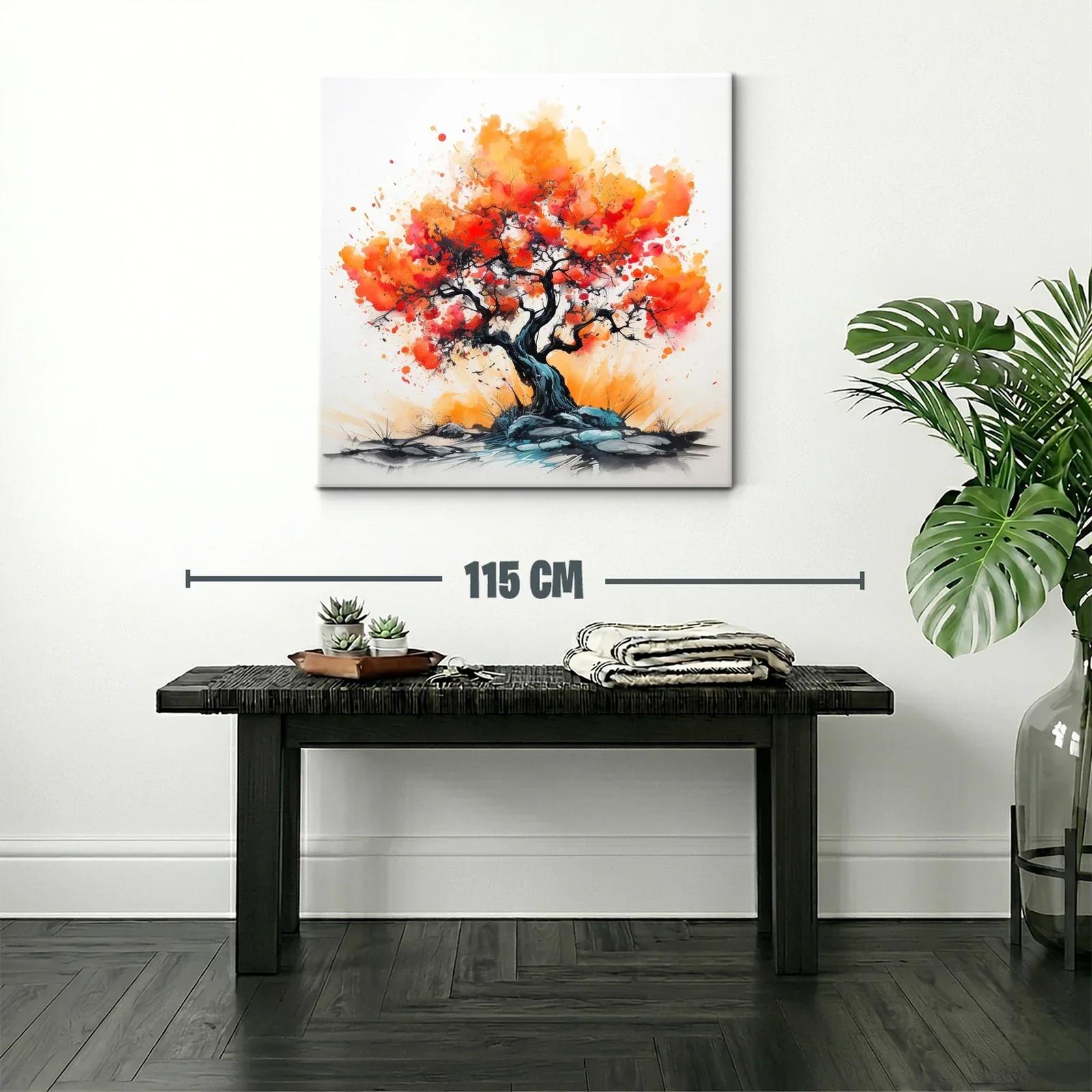 Árbol vibrante con tonos cálidos y energía dinámica — miniatura 2