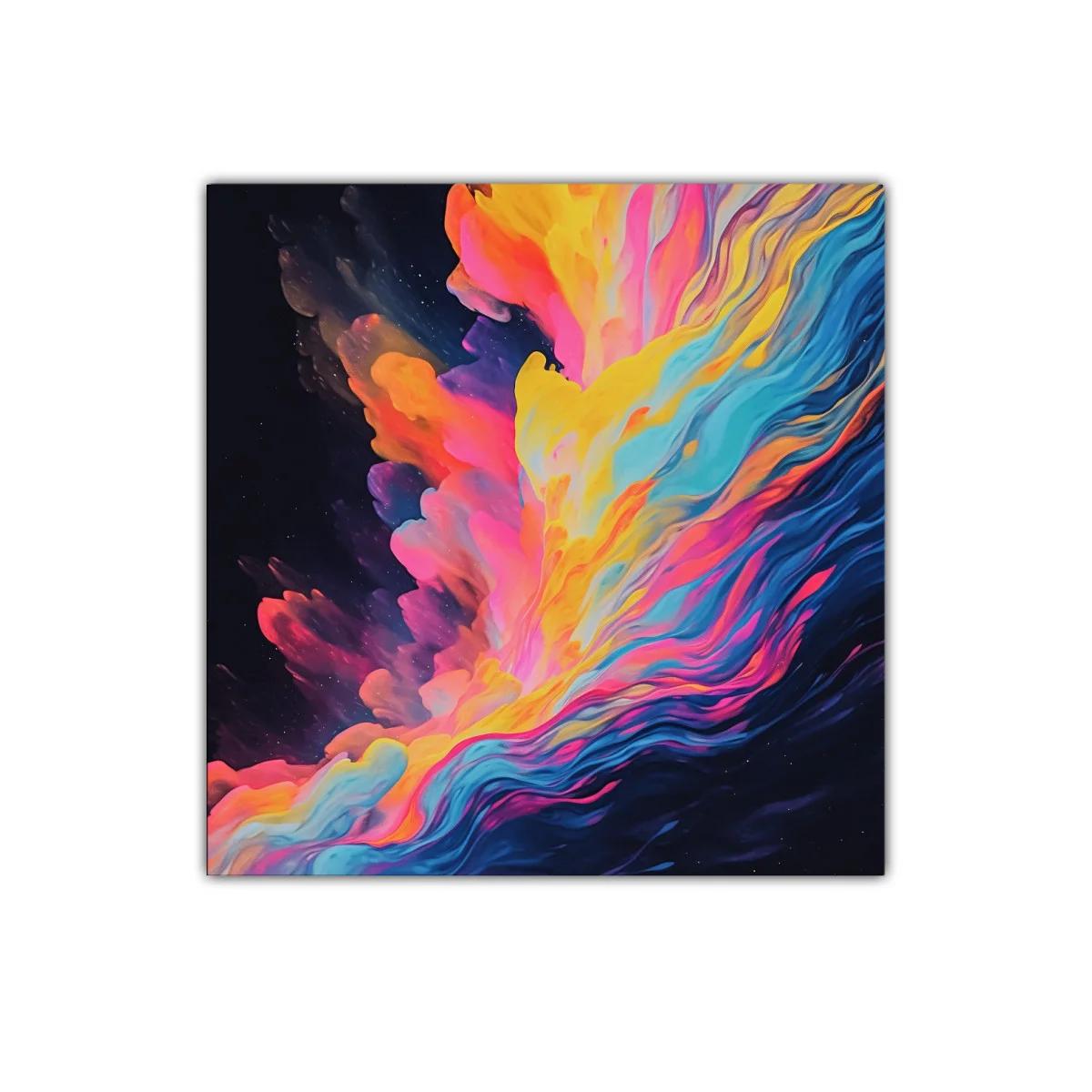 Explosión de color vibrante en movimiento fluido — imagen principal