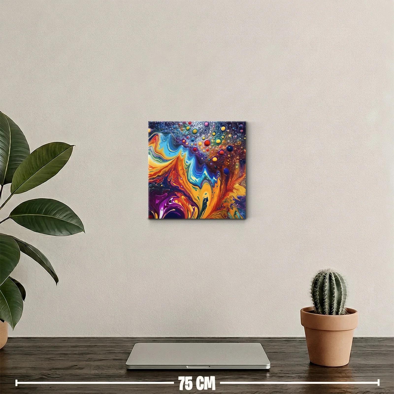 Explosión de color vibrante y formas dinámicas abstractas — miniatura 2