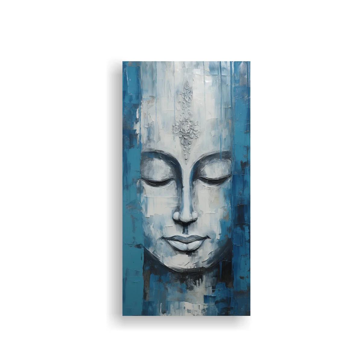 Cuadro rostro de Buda con marca ornamental en la frente