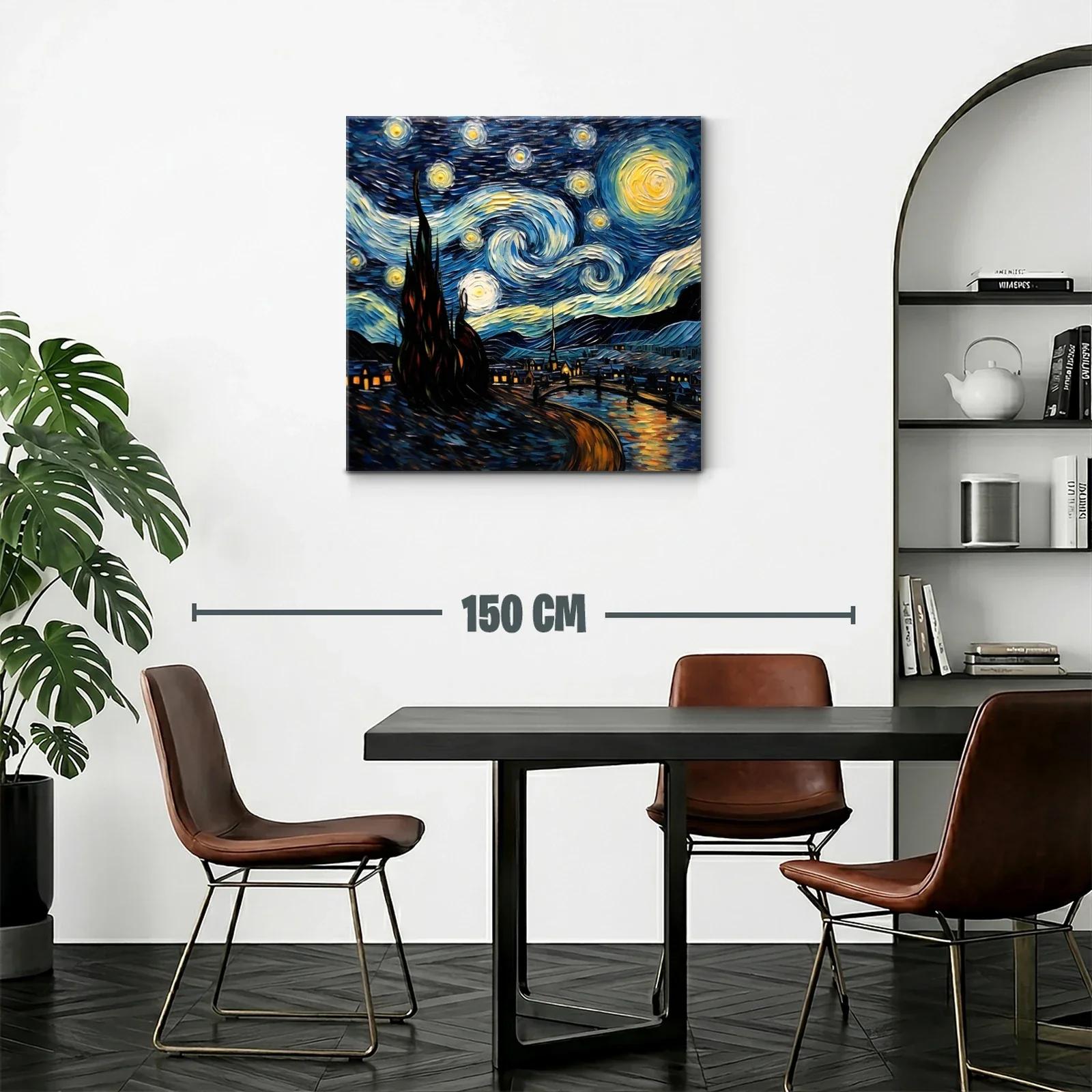 Cielo estrellado con vibrantes remolinos nocturnos — miniatura 2