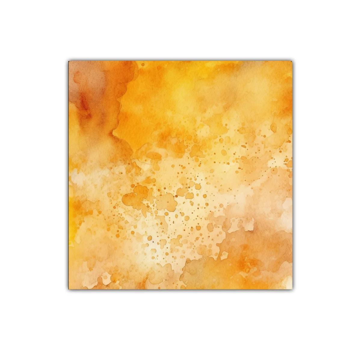 Cuadro decorativo de manchas en tonos cálidos y naranjas — imagen principal