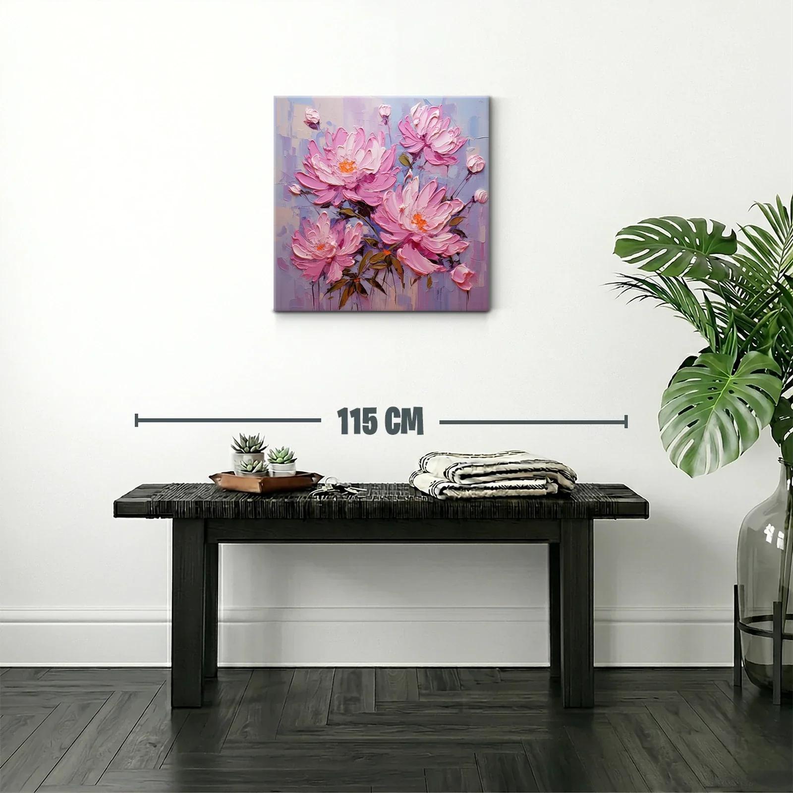 Flores rosas en composicón delicada y vibrante — miniatura 2