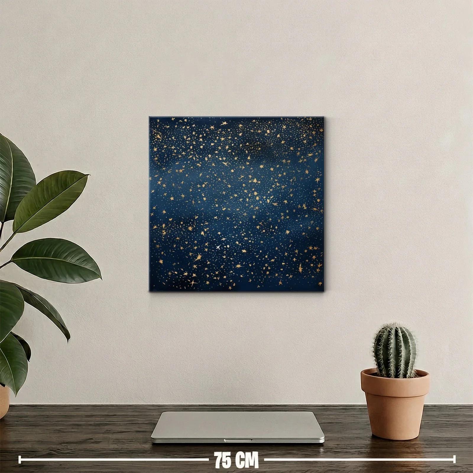 Estrellas doradas sobre fondo azul profundo — miniatura 2