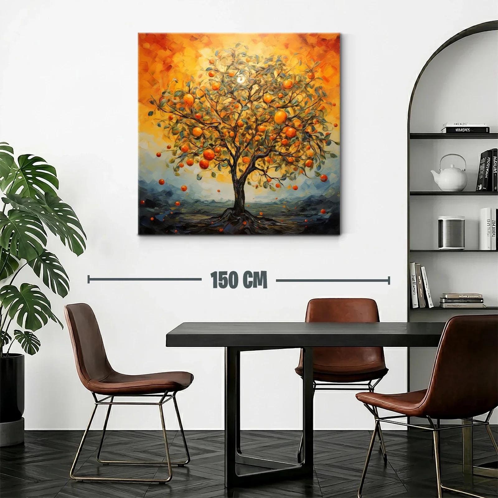 Árbol de naranjas en luz dorada vibrante — miniatura 2
