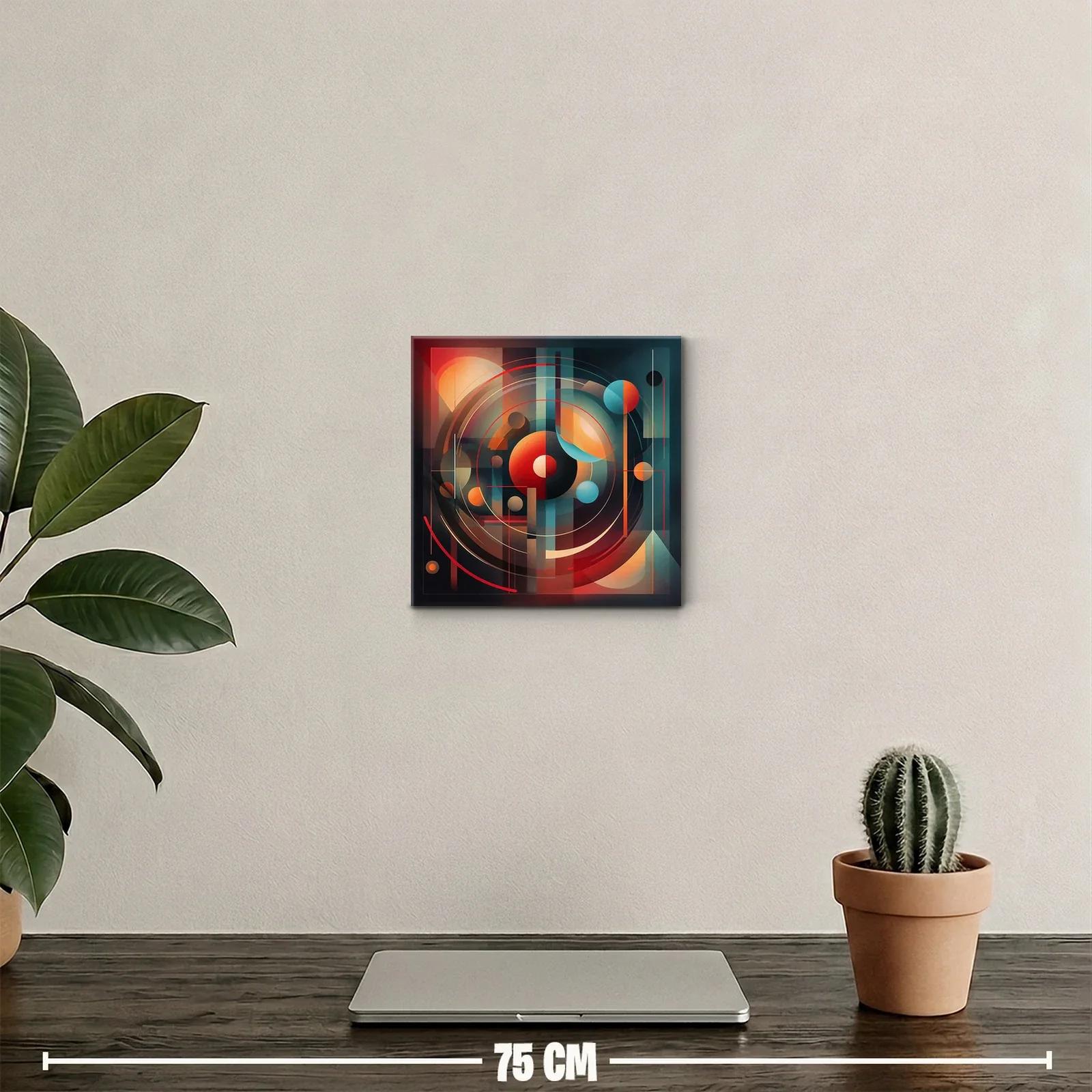Composición abstracta con círculos y líneas geométricas — miniatura 2
