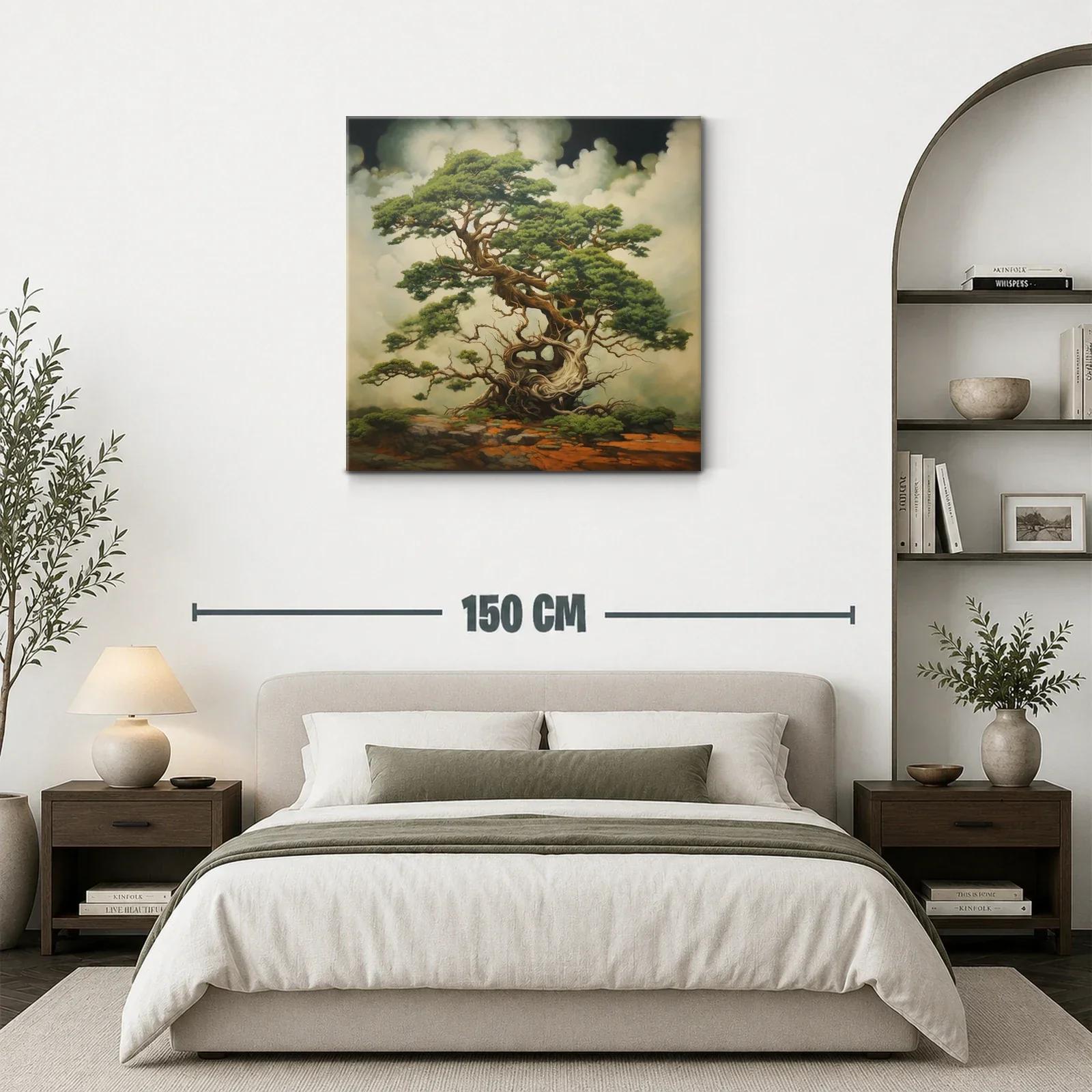 Majestuoso árbol antiguo con ramajes enredados y follaje verde — miniatura 3
