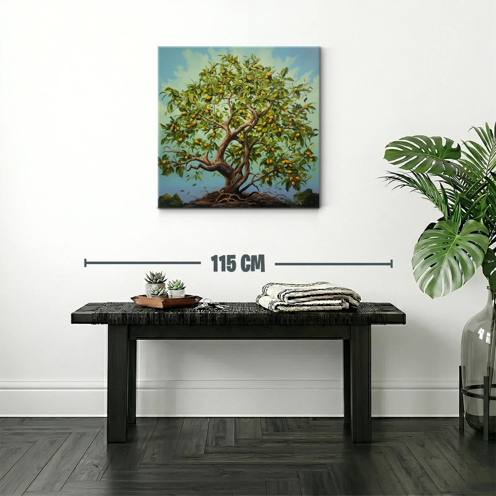 Árbol frutal con frutos cítricos en plena vitalidad — miniatura 2