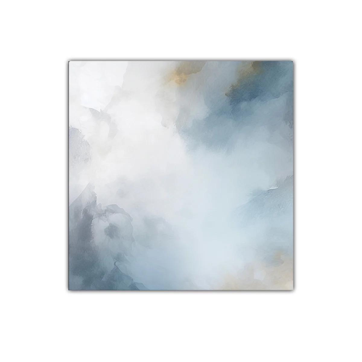 Cuadro abstracto en tonos azules y blancos suaves — imagen principal