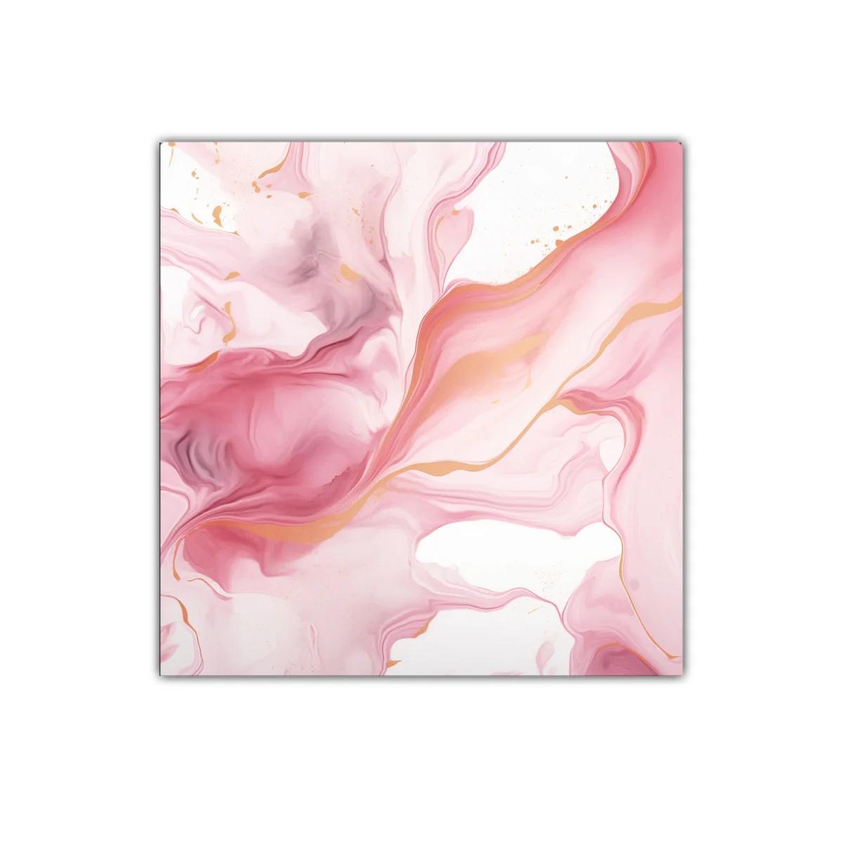 Cuadro decorativo con delicados tonos rosas y dorados — imagen principal