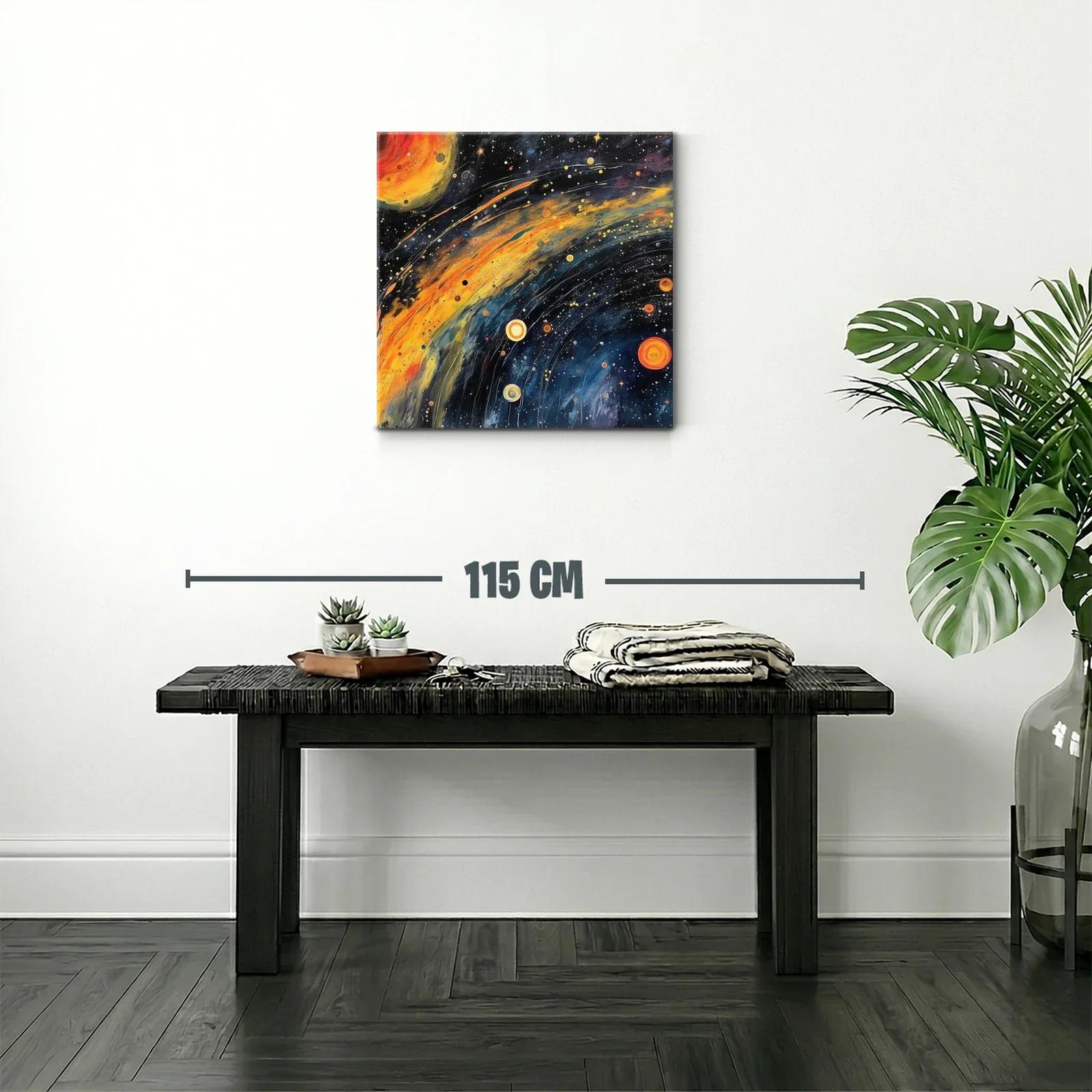 Energía cósmica con galaxias y estrellas vibrantes — miniatura 2