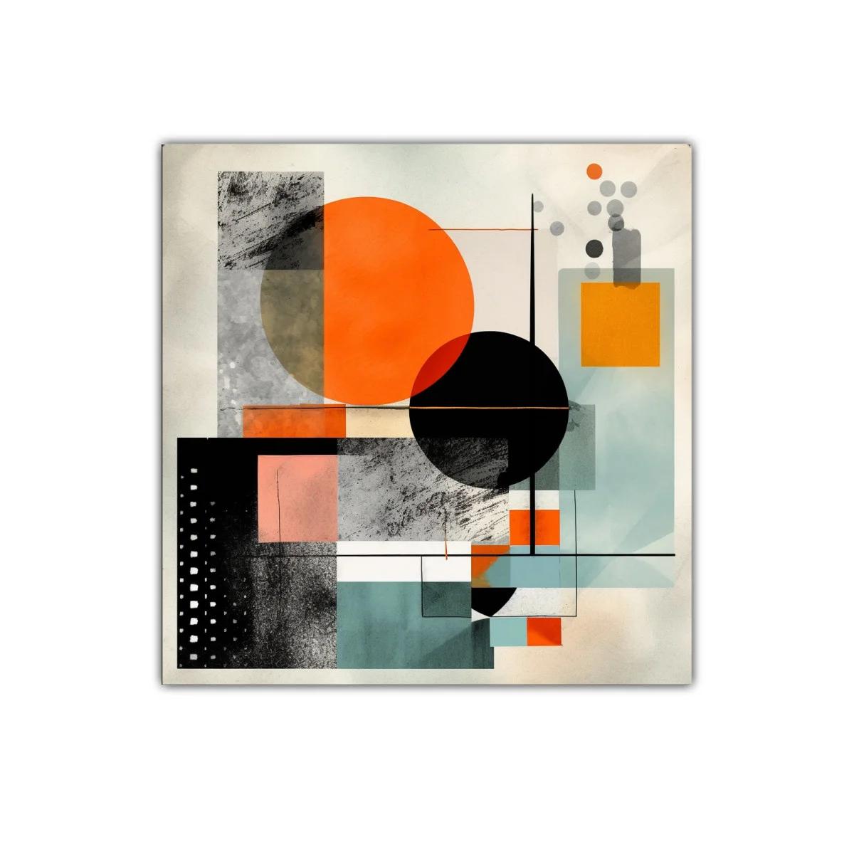 Composición geométrica moderna en tonos cálidos y neutros — imagen principal