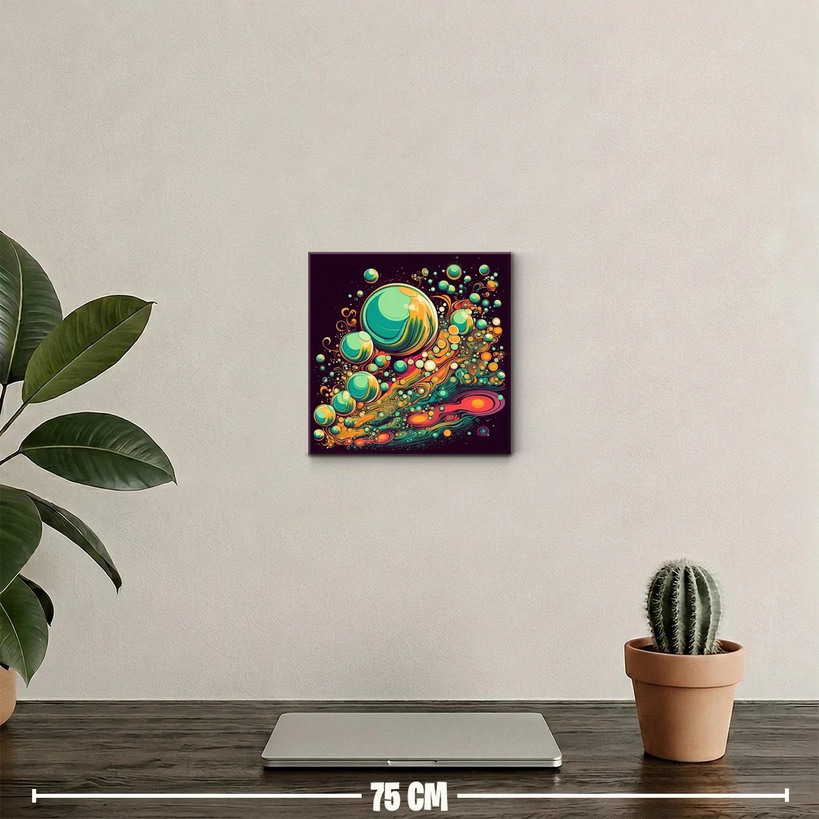 Explosión cósmica de esferas vibrantes y colores intensos — miniatura 2