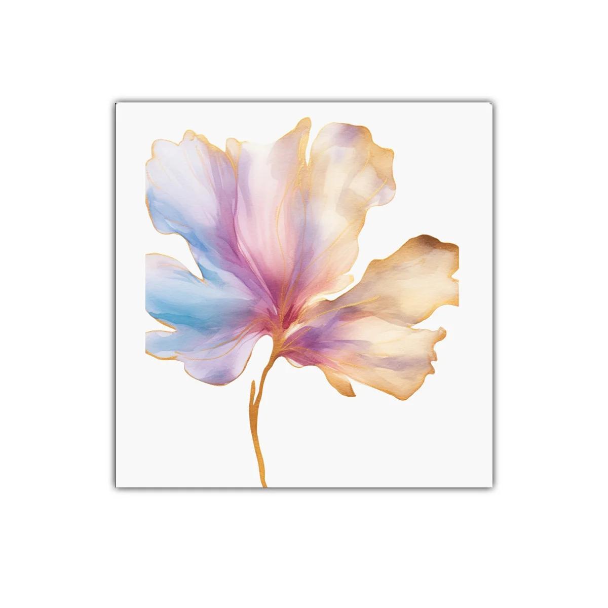 Flor en tonos pastel con toques dorados delicados — imagen principal