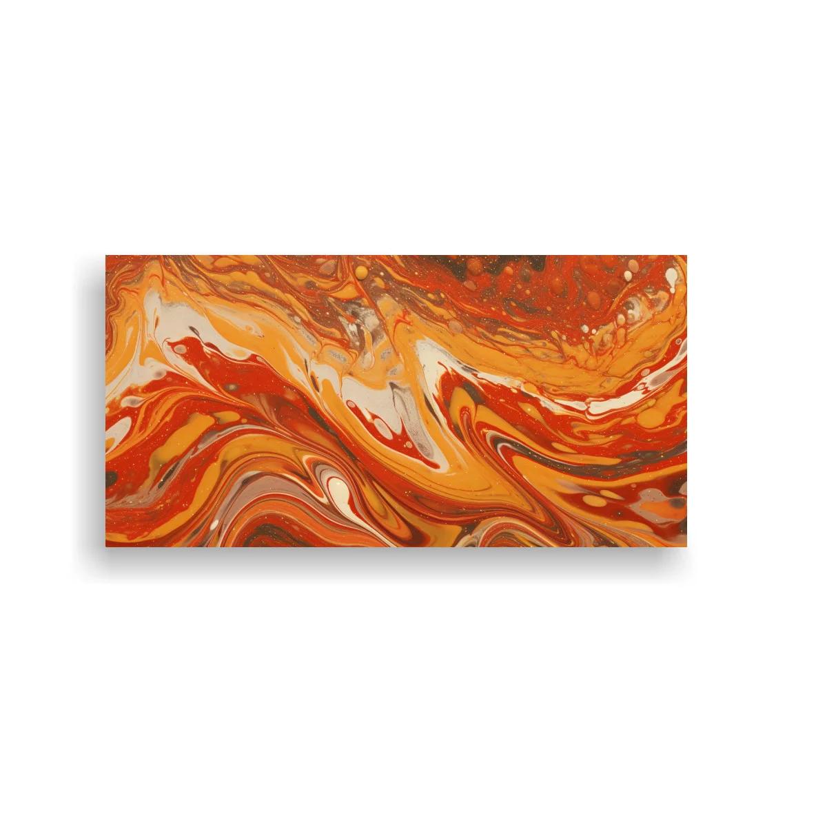 Cuadro remolino de pintura fluida con vetas marmoladas — imagen principal