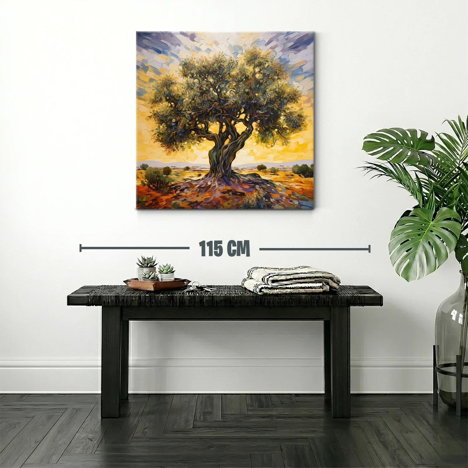 Magnífico árbol solitario en paisaje cálido y vibrante — miniatura 2