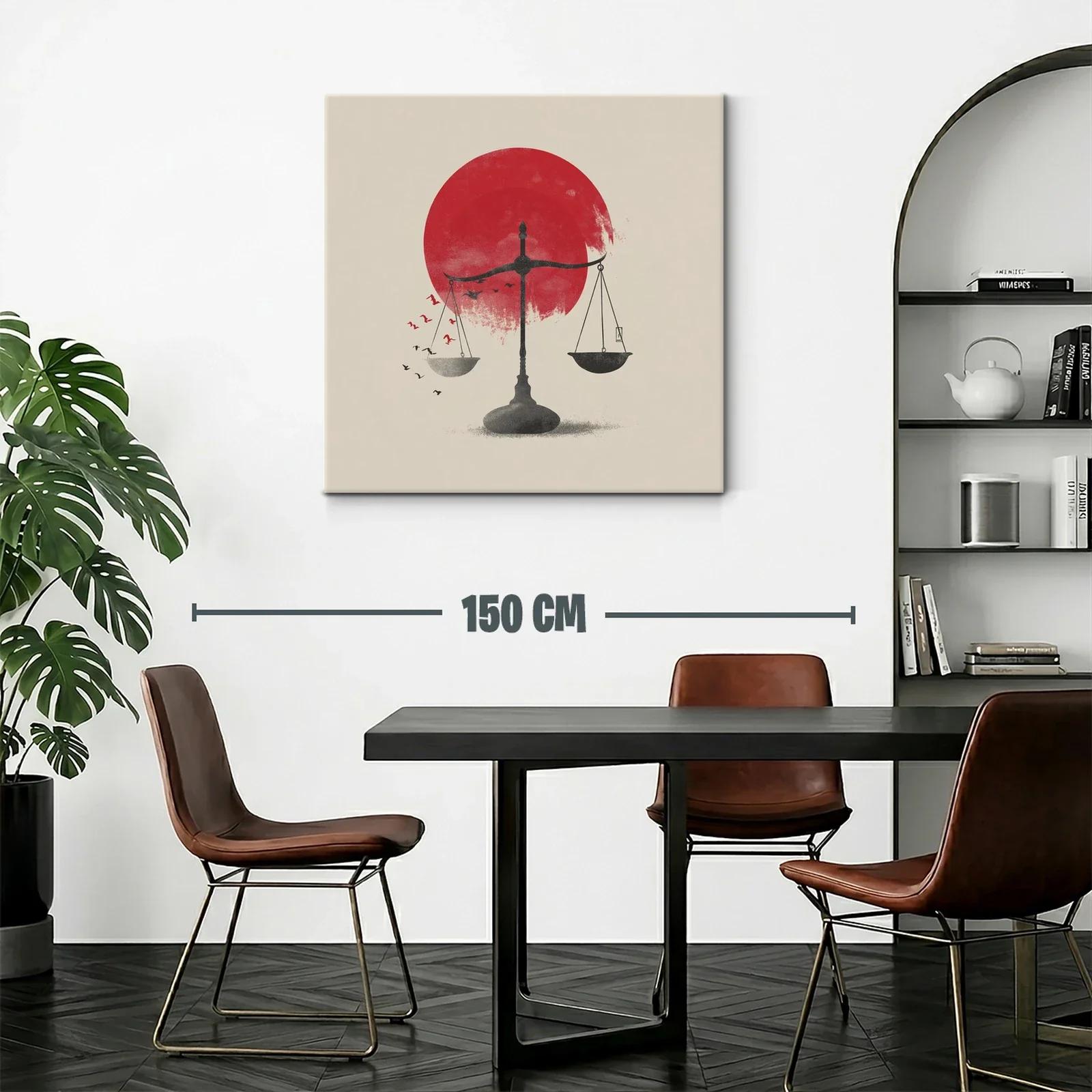 Equilibrio y libertad con contraste en rojo vibrante — miniatura 2