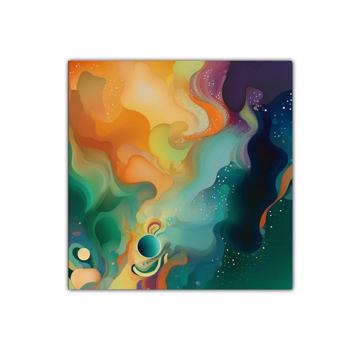 Explosión abstracta de colores vibrantes y formas ondulantes — imagen principal