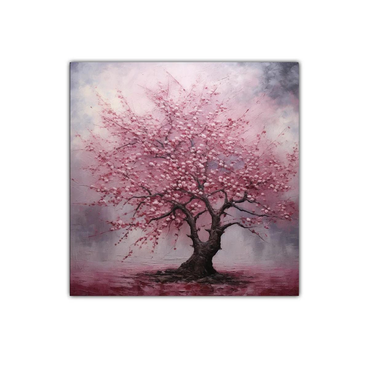 Árbol en flor con tonos rosados y ambiente etéreo — imagen principal