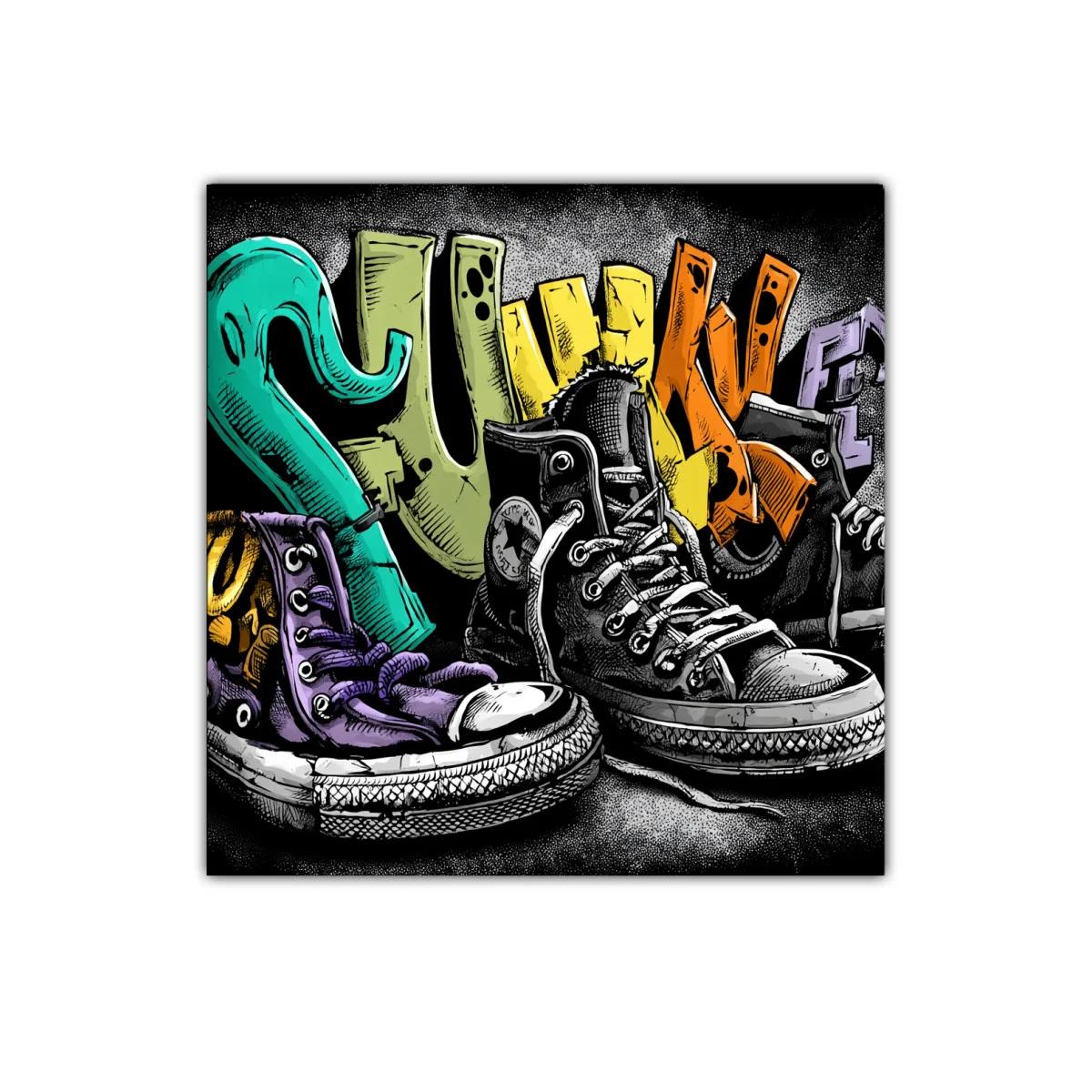 Cuadro Sneakers Coloridos con Estilo Urbano y Vibrante — imagen principal