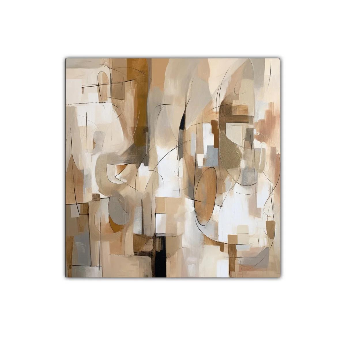 Composición abstracta en tonos cálidos y neutros — imagen principal