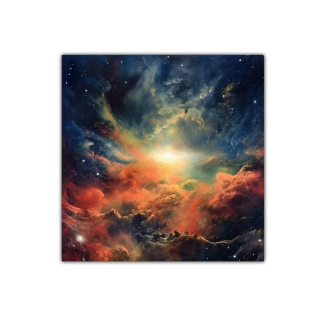 Explosión Cósmica en Cielo Estrellado Intenso