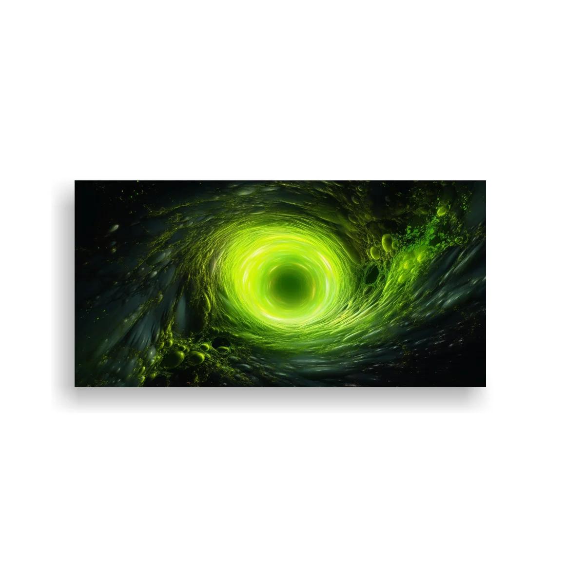 Cuadro vórtice luminoso verde — imagen principal