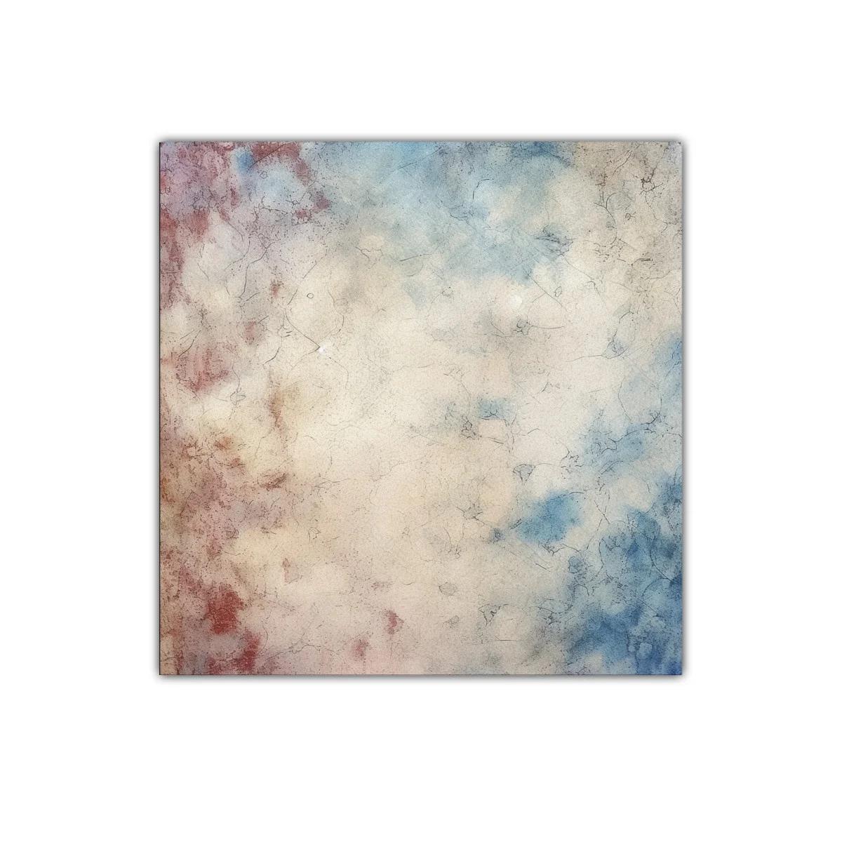 Cuadro abstracto con tonos cálidos y fríos para decoración — imagen principal