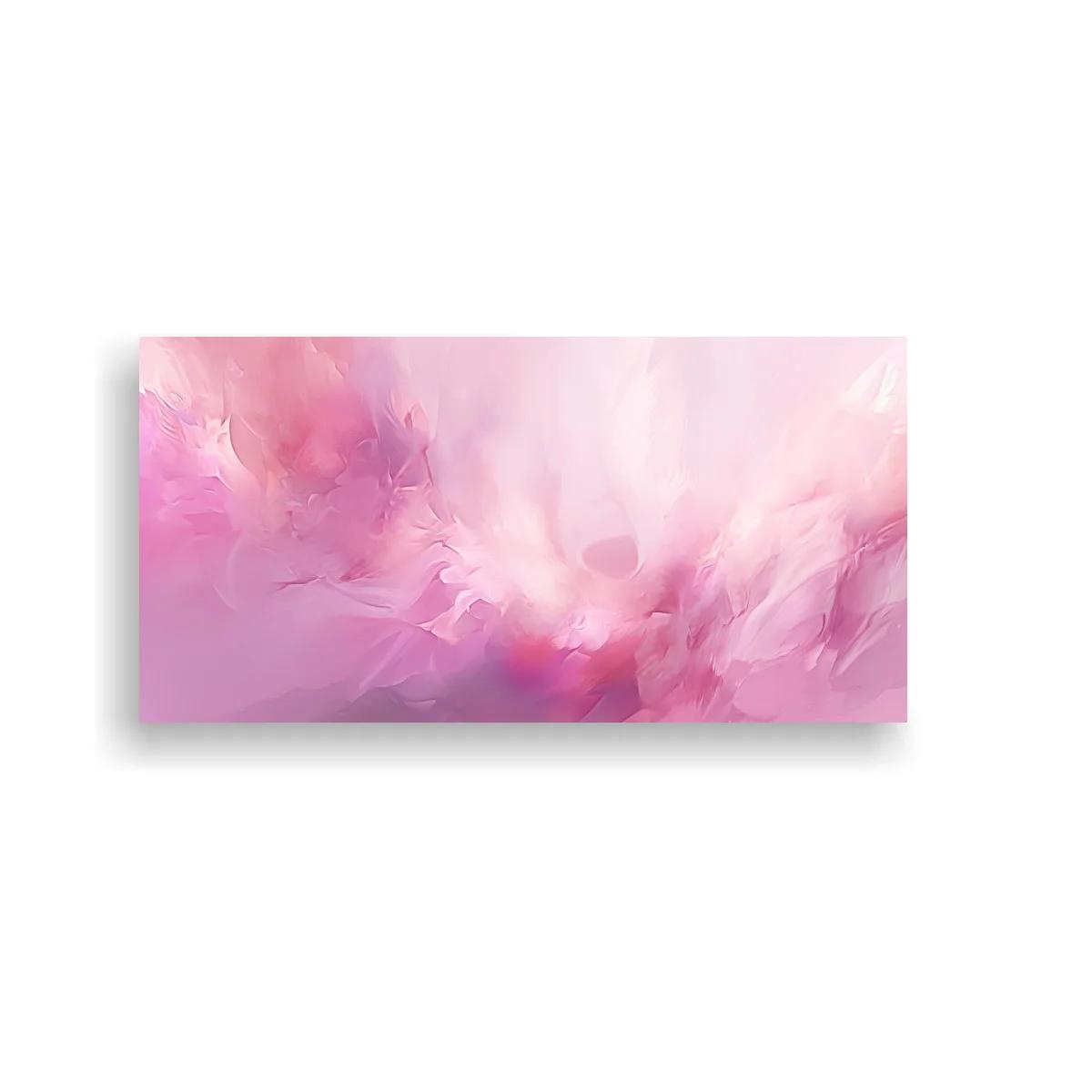 Cuadro nube abstracta rosa con bruma vaporosa — imagen principal