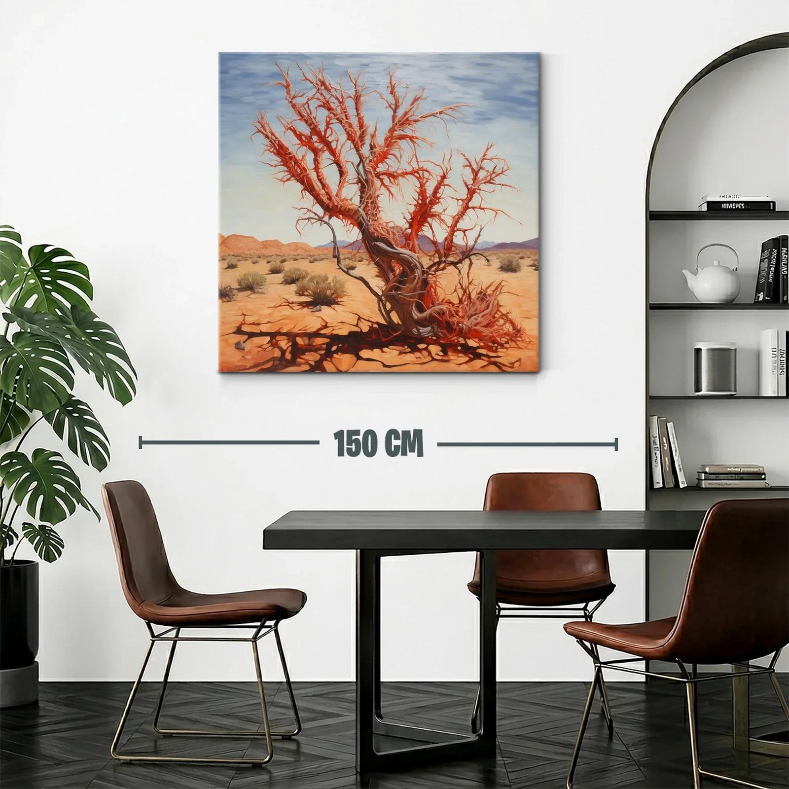 Árbol Seco en Paisaje Árido de Tonos Cálidos — miniatura 2