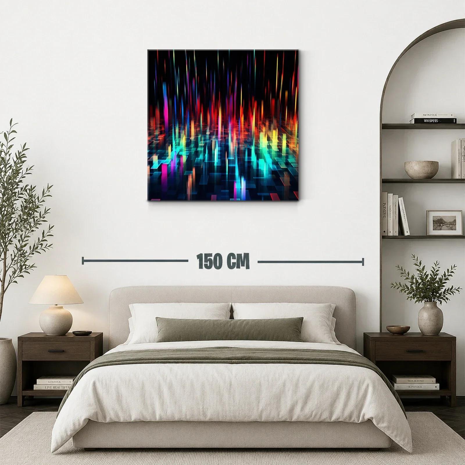 Arte digital con luces vibrantes y formas geométricas — miniatura 3