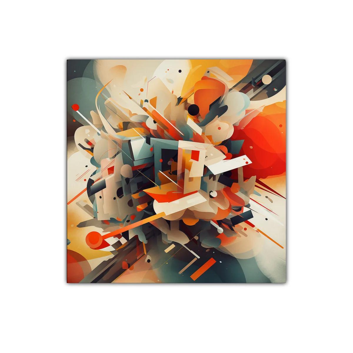 Composición abstracta llena de energía y contraste cromático — imagen principal
